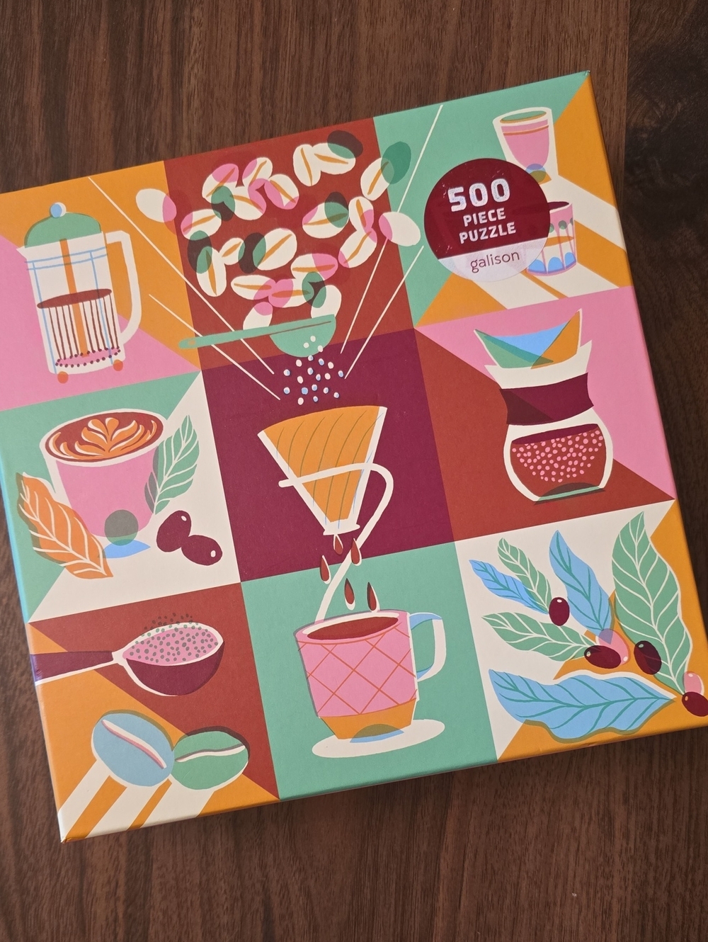 Galison 500-Piece Coffeeology Puzzle - Multicolor